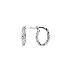 MY iMenso Creoli creol "Torvale 2x15mm" (925/rhod-plated)