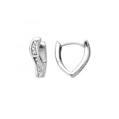MY iMenso Creoli creol "V-onda CZ 19mm" Conseal (925/rhod-plated)