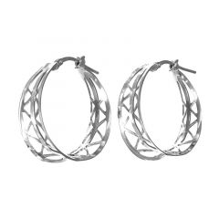 MY iMenso Creoli earring 25mm (925/rhod-plated)
