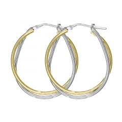 MY iMenso Creoli earring 33mm (925/rhod-gold-plated)