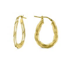 MY iMenso Creoli earring "Diventato 23mm" (925/1Mgold-plated)