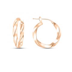 MY iMenso Creoli earring "Girella 21mm" (925/1Mrosegold-plated)