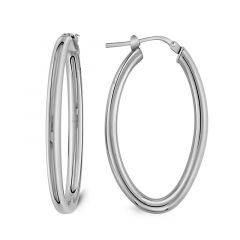 MY iMenso Creoli oorring "Ovale" 40mm (925/rhod-plated)