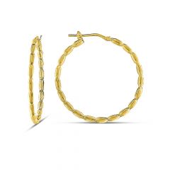 MY iMenso Creoli oorring "Perline 35mm" (925/1Mgold-plated)