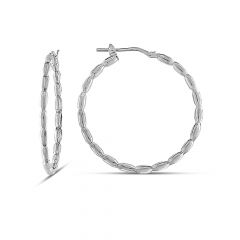 MY iMenso Creoli oorringen "Perline 35mm" (925/rhod-plated)