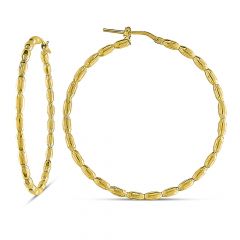 MY iMenso Creoli oorring "Perline 45mm" (925/1Mgold-plated)