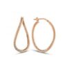 MY iMenso Creoli earring "Ruotato 27mm" (925/1Mrosegold-plated)