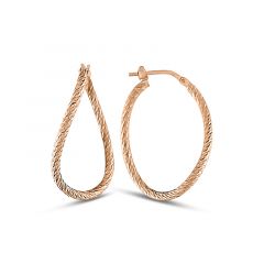 MY iMenso Creoli earring "Ruotato 27mm" (925/1Mrosegold-plated)