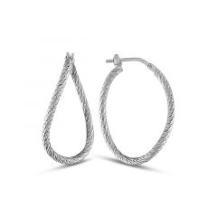 MY iMenso Creoli oorringen "Ruotato 27mm" (925/rhod-plated)