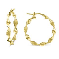 MY iMenso Creoli earring "Trasformato 30mm" (925/1Mgold-plated)
