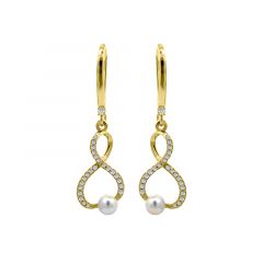 MY iMenso Eterno "4,5mm FWP Voltarse" 30mm earring (925/0,5Mgold-plated)
