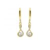 MY iMenso Eterno "4mm FWP Ritmo" 30mm earring (925/0,5Mgold-plated)