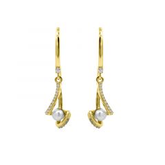 MY iMenso Eterno "4mm FWP Roteare" 30mm earring (925/0,5Mgold-plated)