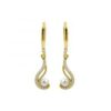 MY iMenso Eterno "4mm FWP Ruotare" 30mm earring (925/0,5Mgold-plated)