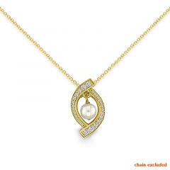 MY iMenso Eterno "5,5mm FWP Ballare" 20mm pendant (925/0,5Mgold-plated)