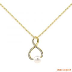 MY iMenso Eterno "6,5mm FWP Voltarse" 19mm pendant (925/0,5Mgold-plated)