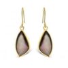 MY iMenso Eterno "Michelina black MOP" earrings (925/0,5Mgold-plated)