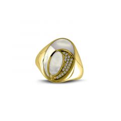 MY iMenso Eterno "Ovando MOP " ring (925/3Mgold-plated) (choose your size 48-62)