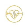 MY iMenso Grande (33mm) insignia fantasy flat "heart&arrow" (925/gold-plated)