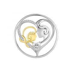 MY iMenso Grande (33mm) insignia fantasy "Infinity Mother & Child" (925/rhod-gold)