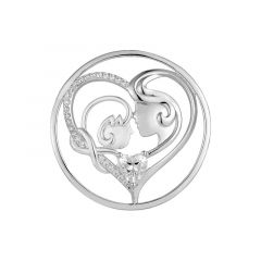 MY iMenso Grande (33mm) insignia fantasy "Infinity Mother & Child" (925/rhod-plated)