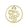 MY iMenso Grande 33mm insignia "Snake" fantasy (925/0,5Mgold-plated)