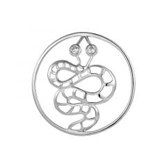MY iMenso Grande 33mm insignia "Snake" fantasy (925/rhod-plated)