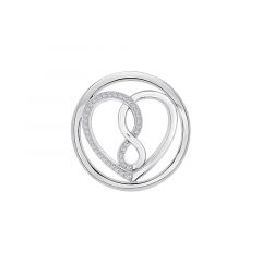 MY iMenso "infinite love" insignia 24mm (925/rhod-plated)