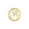 MY iMenso Mezza (24mm-plated)  insignia fantasy "Elf&Butterfly" (925/0.5Mgold-plated)