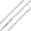 MY iMenso necklace "figaro 2,3" (925/rhod-plated) 42+7cm