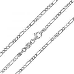 MY iMenso necklace "figaro 3,3" (925/rhod-plated) (choose your size 19, 50, 60, 70 ,80 ) €22-89