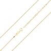 MY iMenso necklace "Forzatina small 1.2mm" (925/1Mgold-plated) (choose your size 19, 42+5) €16-30