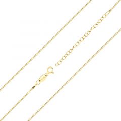 MY iMenso necklace "Forzatina small 1.2mm" (925/1Mgold-plated) (choose your size 19, 42+5) €16-30