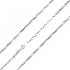 MY iMenso necklace "grumetta 1,7" 42+7cm (925/rhod-plated)
