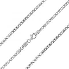MY iMenso necklace "grumetta 2,7" (925/rhod-plated) (choose your size)