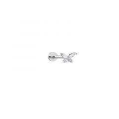 MY iMenso ODM "1 ear piercing Butterfly CZ 4mm" earstud (925/rhod-plated)