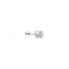 MY iMenso ODM "1 ear piercing Cube CZ 5mm" earstud (925/rhod-plated)