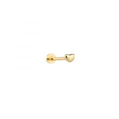 MY iMenso ODM "1 ear piercing Heart 3,5mm" earstud (925/0,5Mgold-plated)