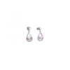 MY iMenso ODM "4mm FWP double oval" 14mmearstuds (925/rhod-plated)
