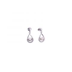 MY iMenso ODM "4mm FWP double oval" 14mmearstuds (925/rhod-plated)