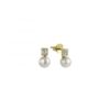 MY iMenso ODM "6,5mm FWP CZ" earrings 10mm (925/gold-plated)
