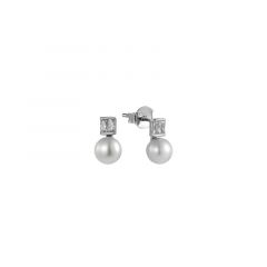 MY iMenso ODM "6,5mm FWP CZ" earrings 10mm (925/rhod-plated)