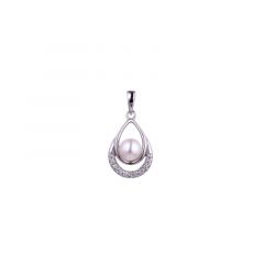 MY iMenso ODM "6mm FWP double oval" 18mm pendant (925/rhod-plated)