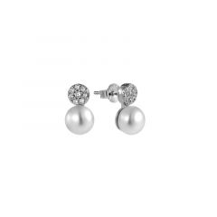MY iMenso ODM "7,5mm FWP CZ" earrings 13mm (925/rhod-plated)
