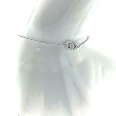 MY iMenso ODM "Anchor Double Rounds CZ" bracelet (925/rhod-plated) 16,5+3cm