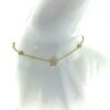 MY iMenso ODM "Anchor Star CZ" bracelet (925/0,5Mgold-plated) 16,5+3cm