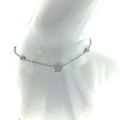 MY iMenso ODM "Anchor Star CZ" bracelet (925/rhod-plated) 16,5+3cm