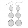 MY iMenso ODM "Angel" Cameo MOP" round earrings (925/rhod-plated)