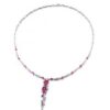 MY iMenso ODM "Atessa ruby" necklace  (925/rhod-plated)