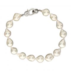 MY iMenso ODM "Baroque FWP 11-12mm" bracelet (925/rhod-plated) 20cm